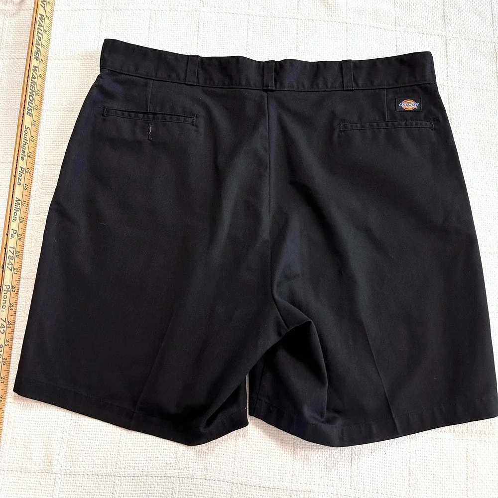 VTG 90s Dickies Black Work Shorts 42‎ Skate Workwear